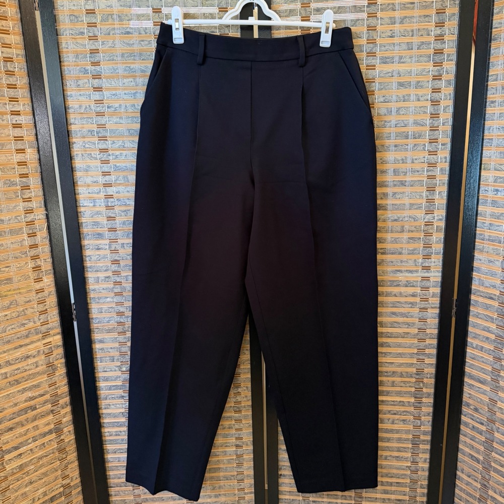 SPANX Ponte Barrel Leg Pant Women M Medium Black Tapered High Rise 21171R